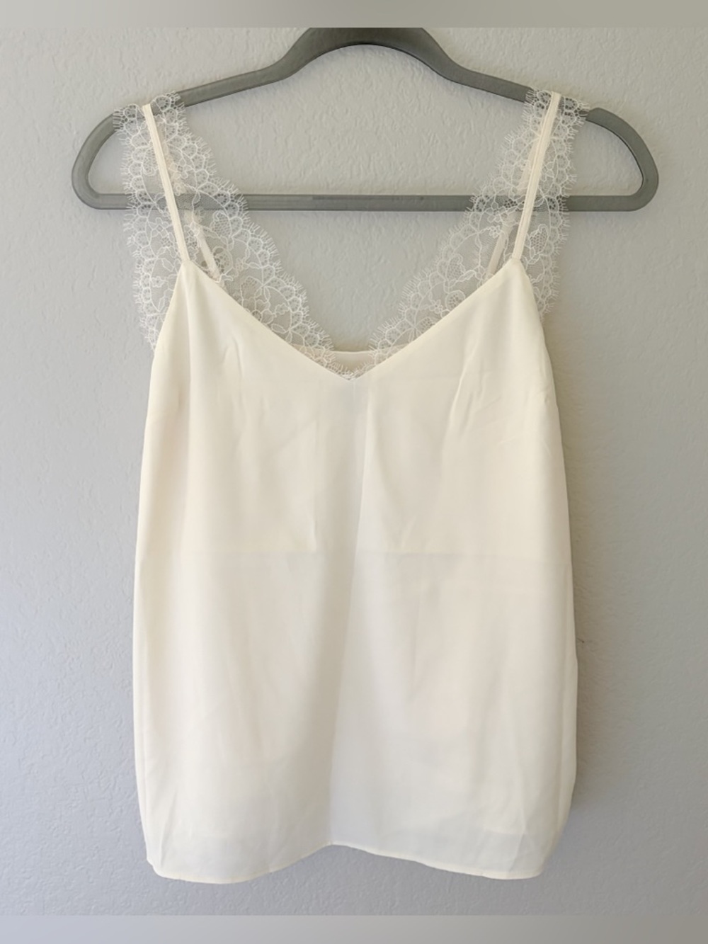 Express Ivory Lace Downtown Cami Tank S NWT
